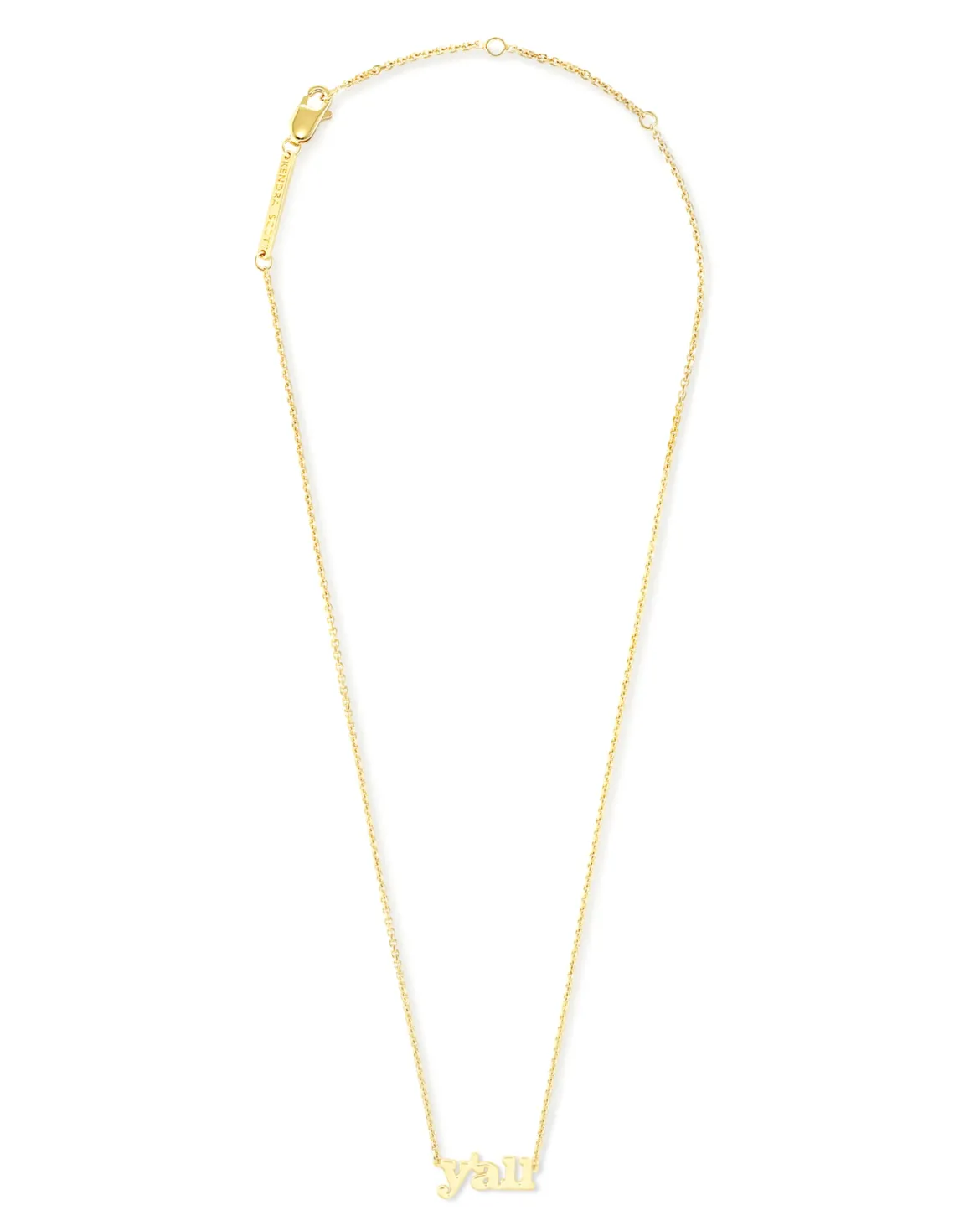 Y'all Pendant Necklace in 18k Gold Vermeil